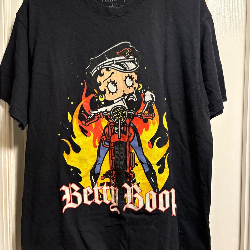 Betty Boop Black Graphic T-Shirt